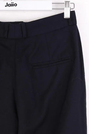 Pantalon droit Sandro Marine en Laine