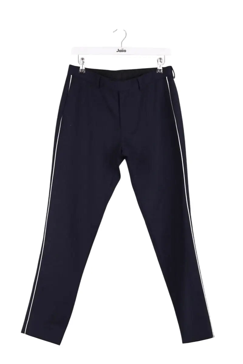 Pantalon droit Sandro Marine en Laine, taille S - Seconde Main
