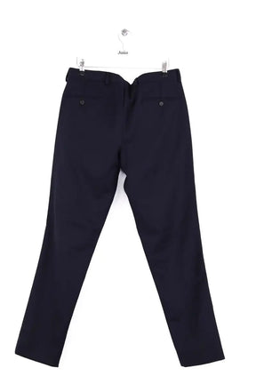 Pantalon droit Sandro Marine en Laine