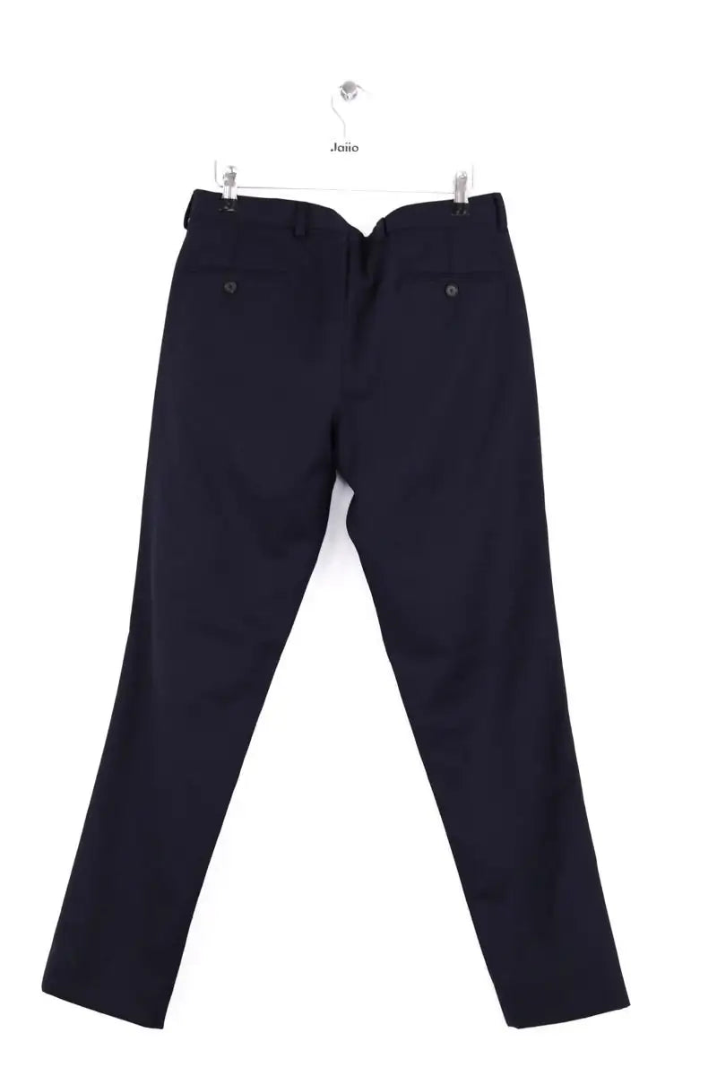 Pantalon droit Sandro Marine en Laine