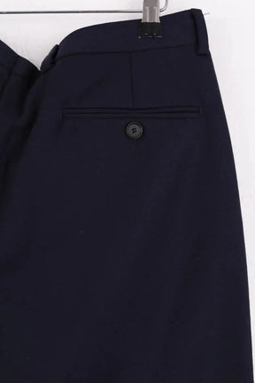 Pantalon droit Sandro Marine en Laine