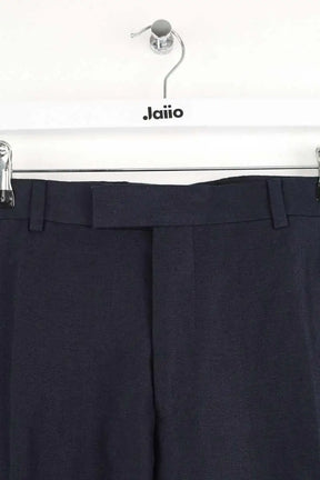 Pantalon droit Sandro Marine en Lin