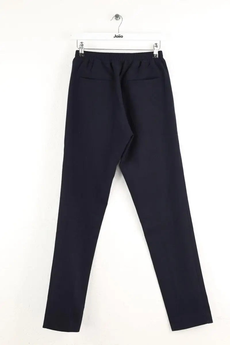 Pantalon droit Sandro Marine en Polyester