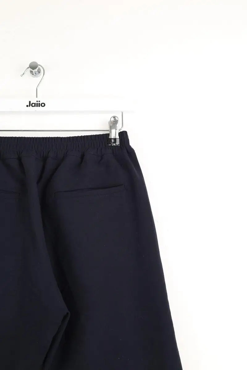 Pantalon droit Sandro Marine en Polyester