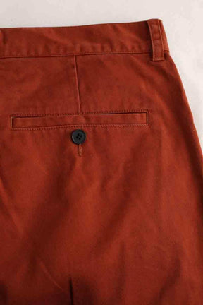 Pantalon droit Sandro Marron en Coton