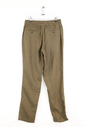 Pantalon droit Sandro Marron en Lin