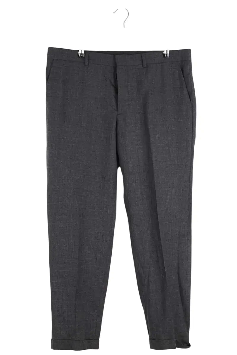 Pantalon droit Sandro Noir en Laine, taille L - Seconde Main