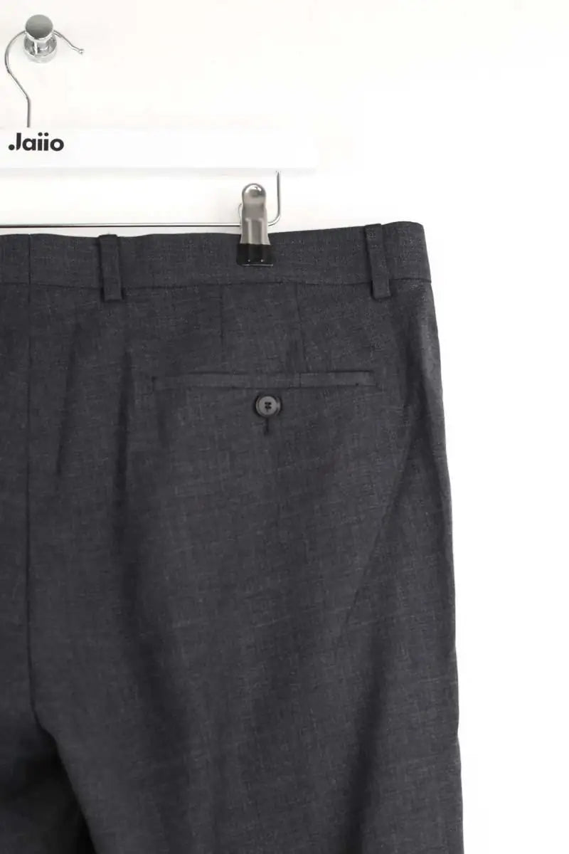 Pantalon droit Sandro Noir en Laine
