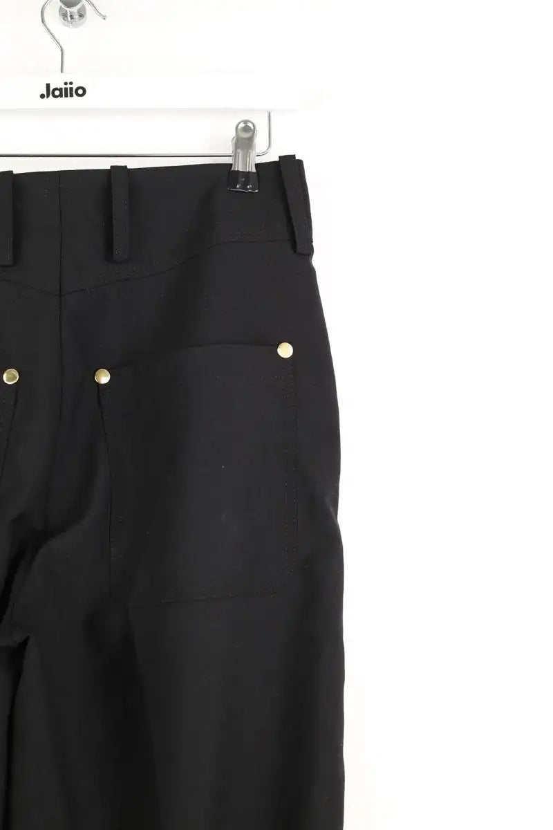 Pantalon droit Sandro Noir en Laine