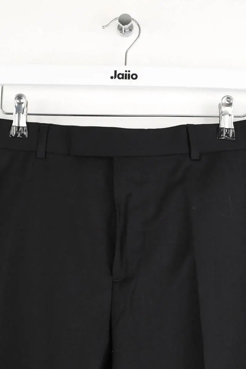 Pantalon droit Sandro Noir en Laine