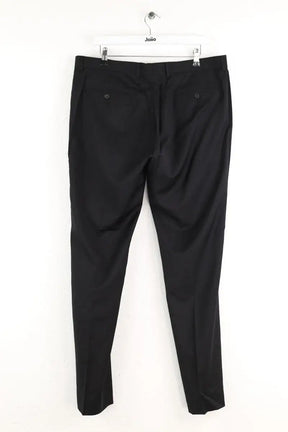 Pantalon droit Sandro Noir en Laine