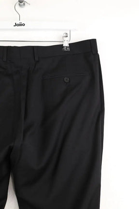Pantalon droit Sandro Noir en Laine