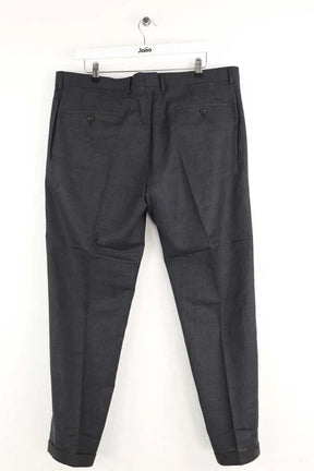 Pantalon droit Sandro Noir en Laine