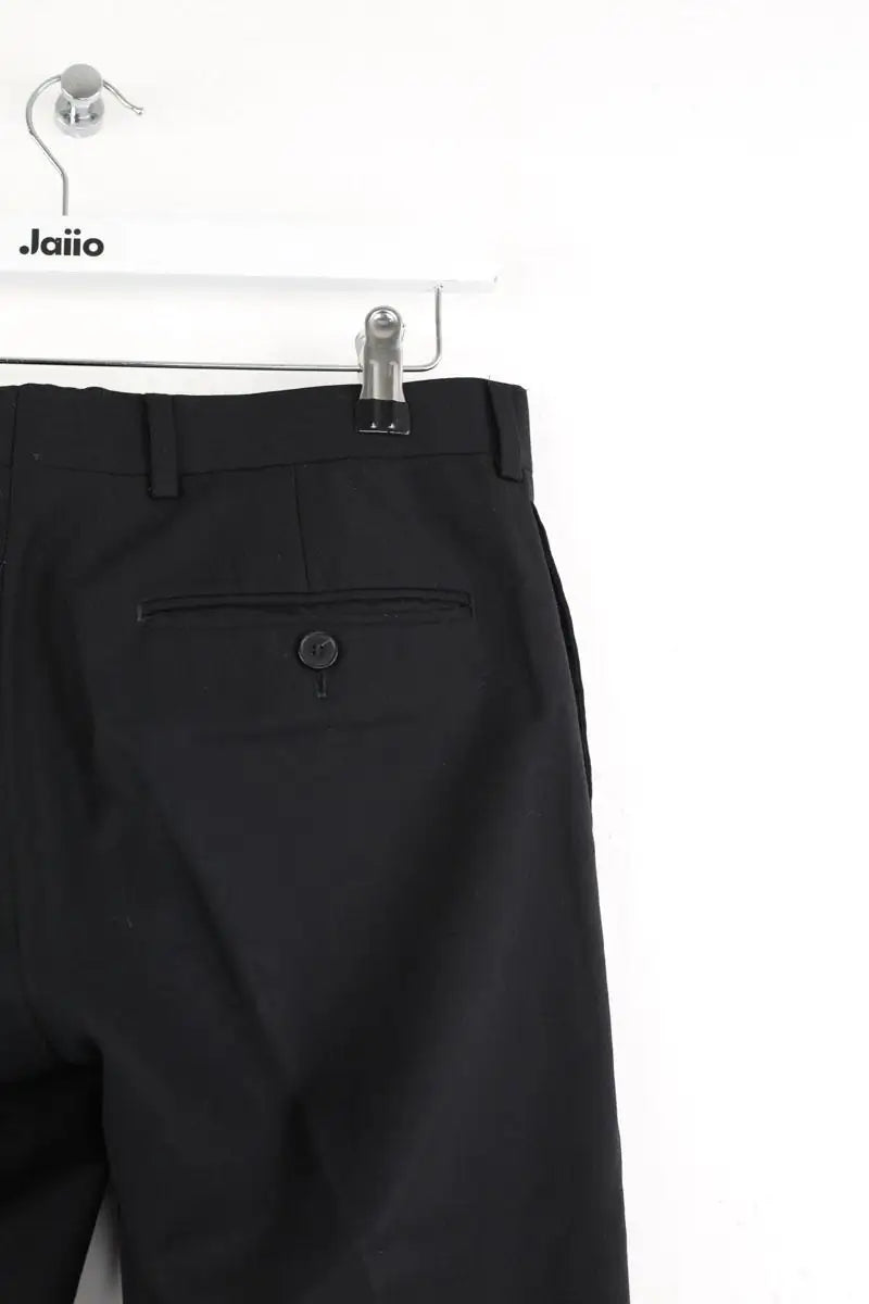 Pantalon droit Sandro Noir en Laine