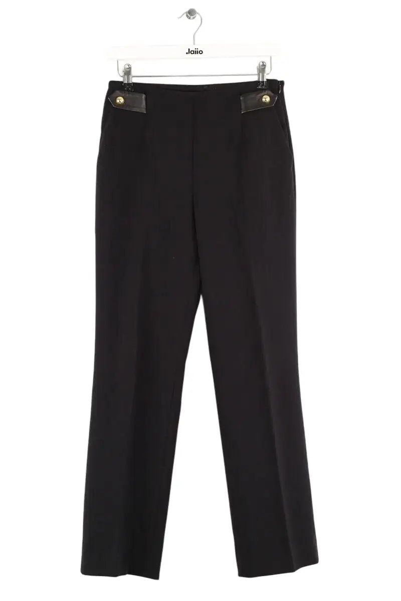 Pantalon droit Sandro Noir en Polyester, taille M - Seconde Main