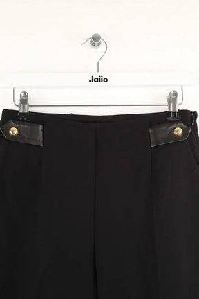 Pantalon droit Sandro Noir en Polyester