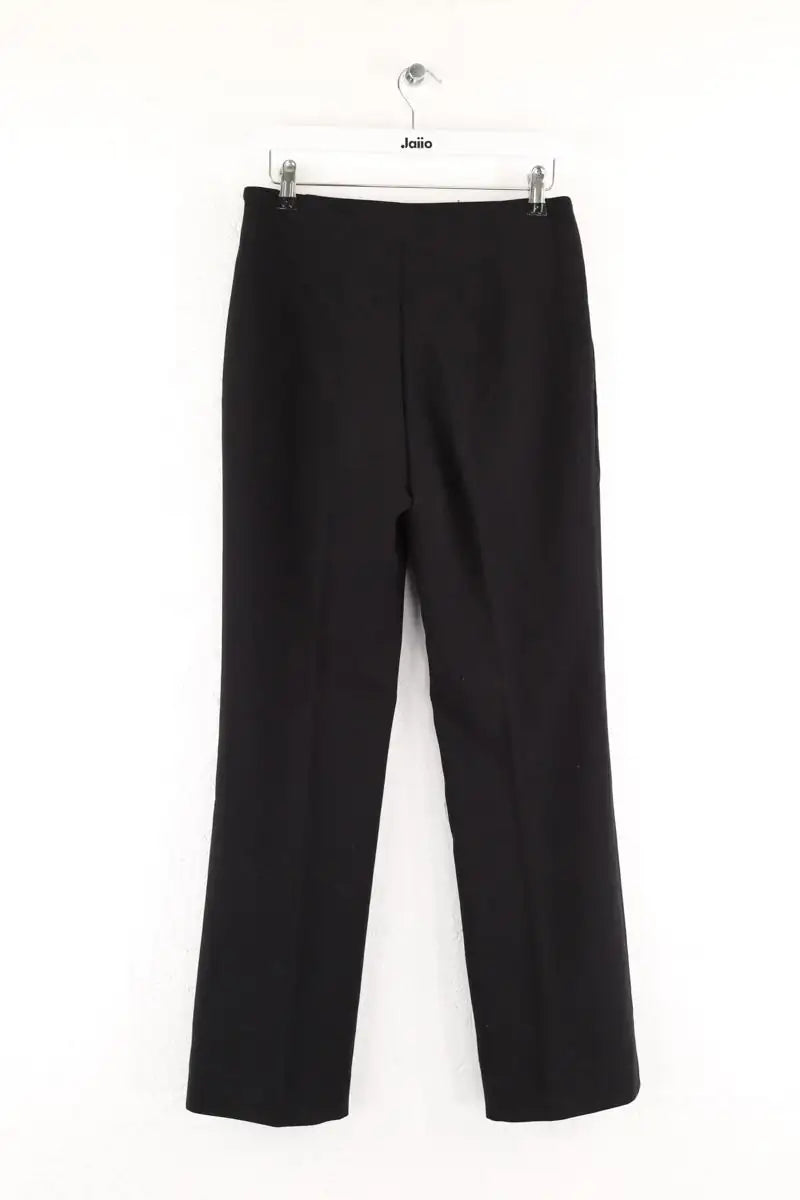 Pantalon droit Sandro Noir en Polyester