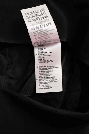 Pantalon droit Sandro Noir en Polyester