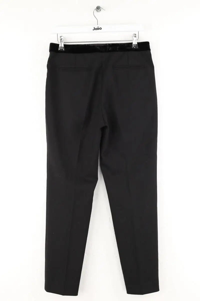 Pantalon droit Sandro Noir en Polyester