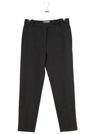 Pantalon droit Sandro Noir en Polyester, taille S - Seconde Main