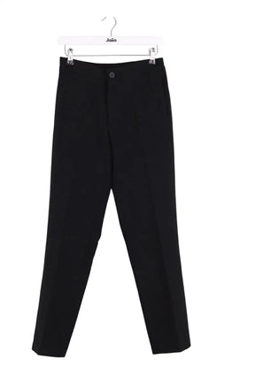 Pantalon droit Sandro Noir en Synthétique, taille S - Seconde Main