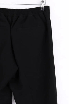 Pantalon droit Sandro Noir en Synthétique