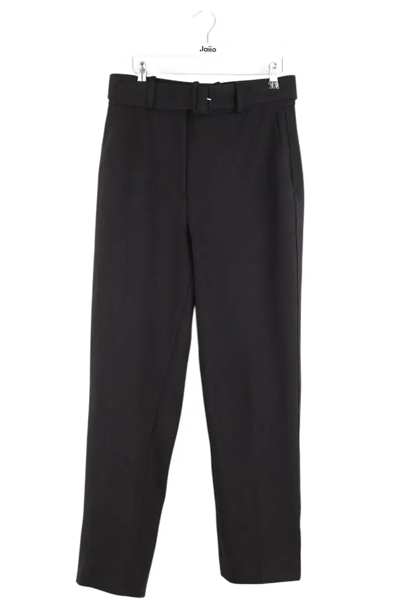 Pantalon droit Sandro Noir en Viscose, taille L - Seconde Main