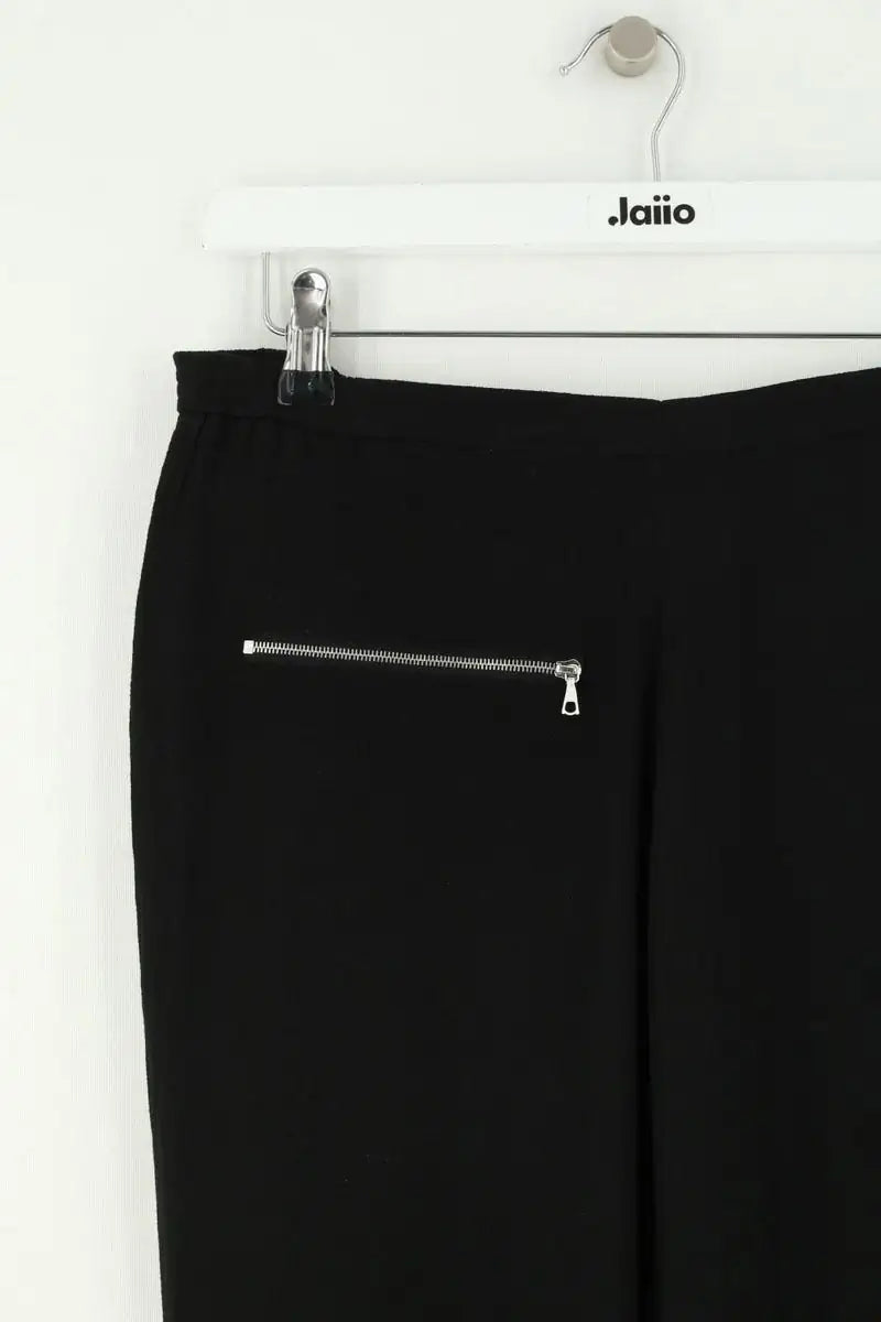 Pantalon droit Sandro Noir en Viscose