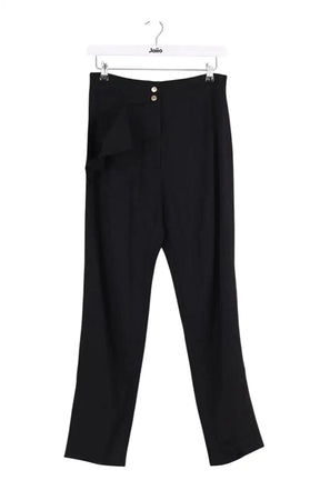 Pantalon droit Sandro Noir en Viscose, taille XS - Seconde Main