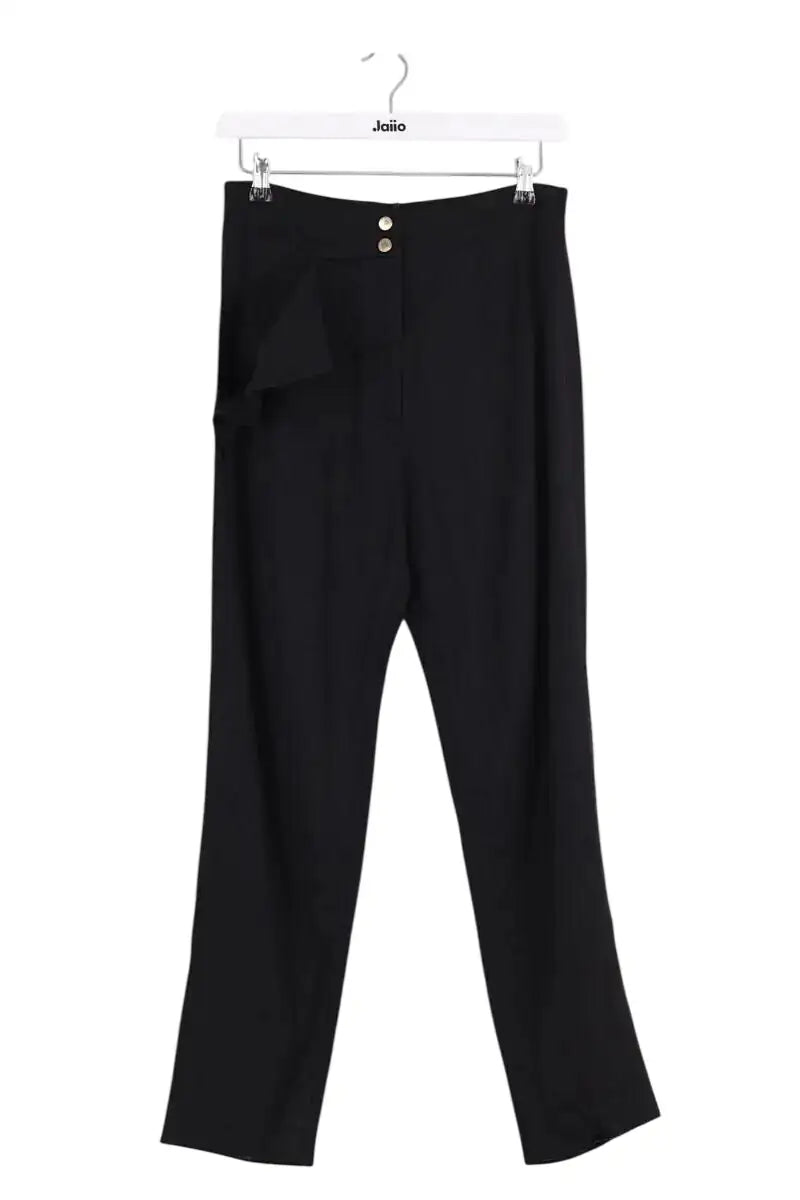 Pantalon droit Sandro Noir en Viscose, taille XS - Seconde Main
