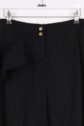 Pantalon droit Sandro Noir en Viscose