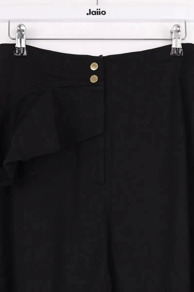 Pantalon droit Sandro Noir en Viscose