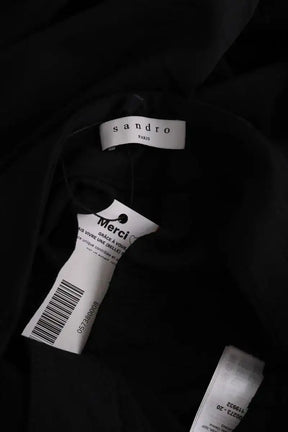 Pantalon droit Sandro Noir en Viscose