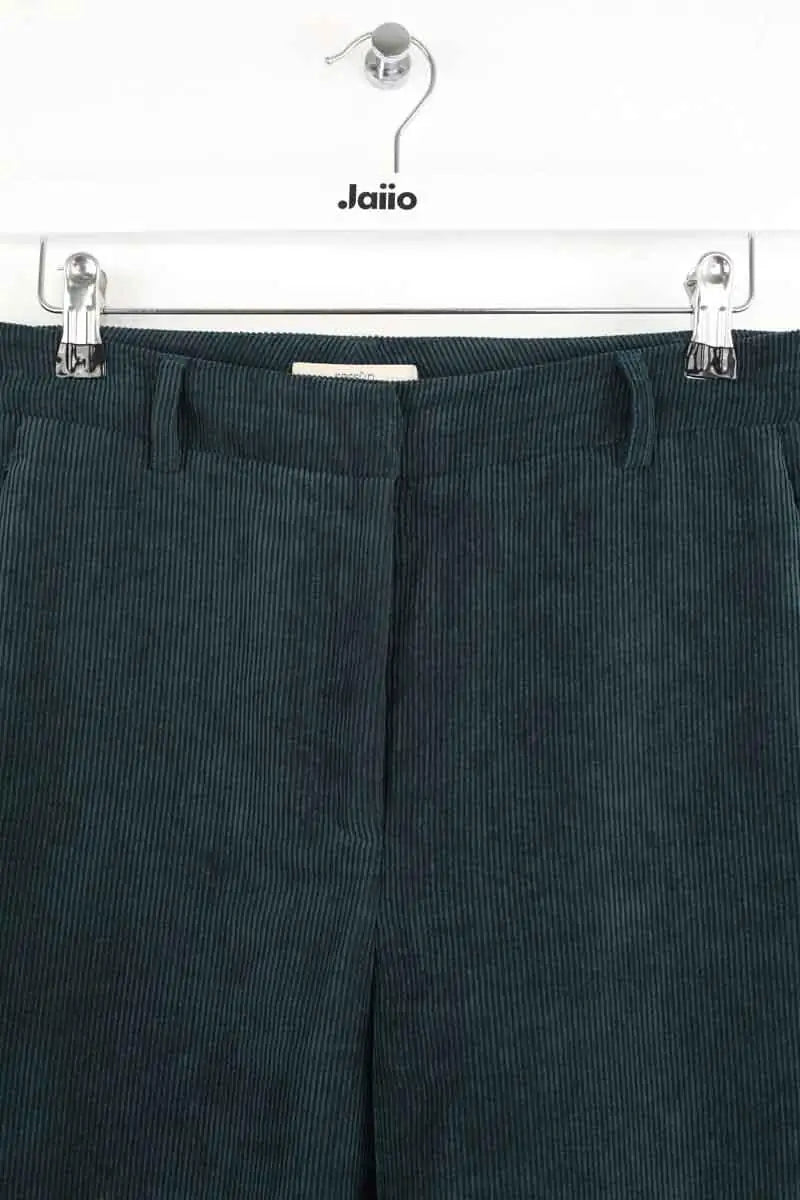 Pantalon droit Sessun Princess Vert en Coton