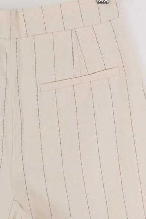 Pantalon droit Sézane Ecru en Coton