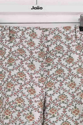 Pantalon droit Sézane Gris en Synthétique