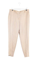 Pantalon droit Sézane Jaune en Synthétique, taille XL - Seconde Main