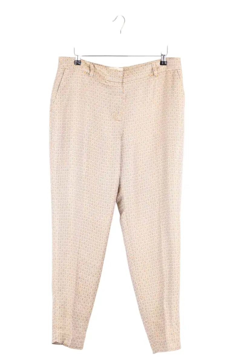 Pantalon droit Sézane Jaune en Synthétique, taille XL - Seconde Main