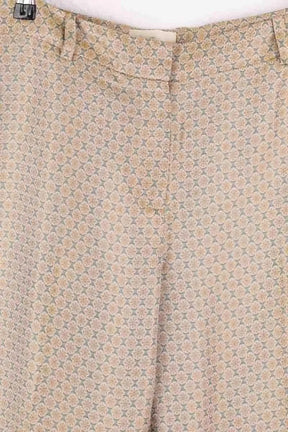 Pantalon droit Sézane Jaune en Synthétique