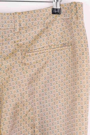 Pantalon droit Sézane Jaune en Synthétique