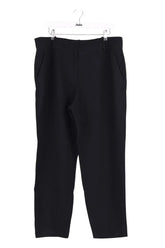 Pantalon droit Sézane Marine en Synthétique, taille XXL - Seconde Main