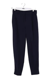 Pantalon droit Sézane Marine en Viscose, taille S - Seconde Main