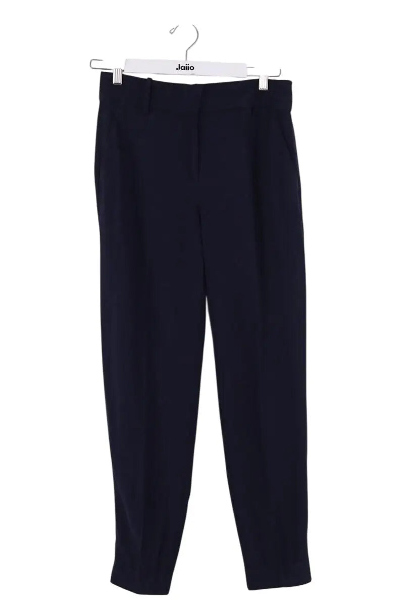 Pantalon droit Sézane Marine en Viscose, taille S - Seconde Main