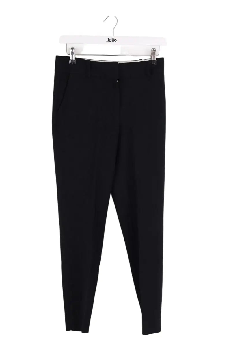 Pantalon droit Sézane Noir en Synthétique, taille XS - Seconde Main