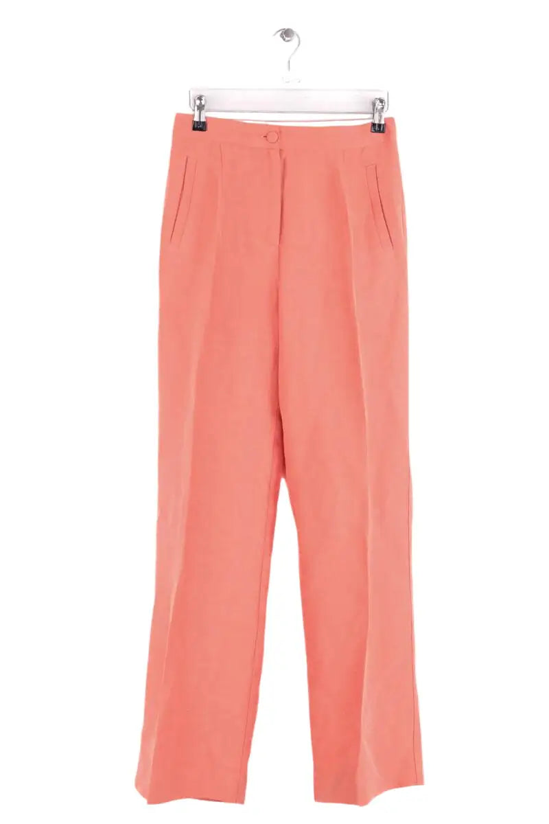 Pantalon droit Sézane Rose en Lin, taille S - Seconde Main