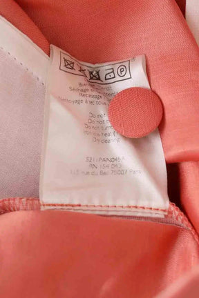 Pantalon droit Sézane Rose en Lin