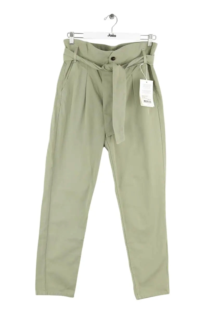 Pantalon droit Sézane Turquoise en Coton, taille M - Seconde Main