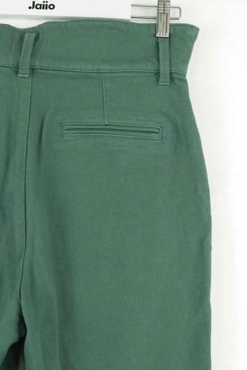 Pantalon droit Sézane Vert en Coton