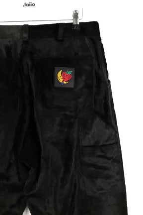 Pantalon droit Sky High Farm Noir en Fourrure