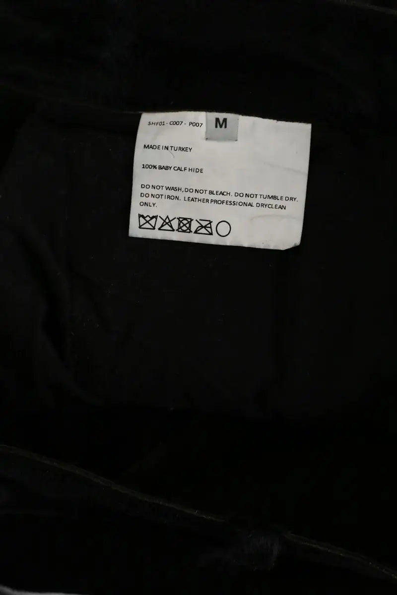 Pantalon droit Sky High Farm Noir en Fourrure